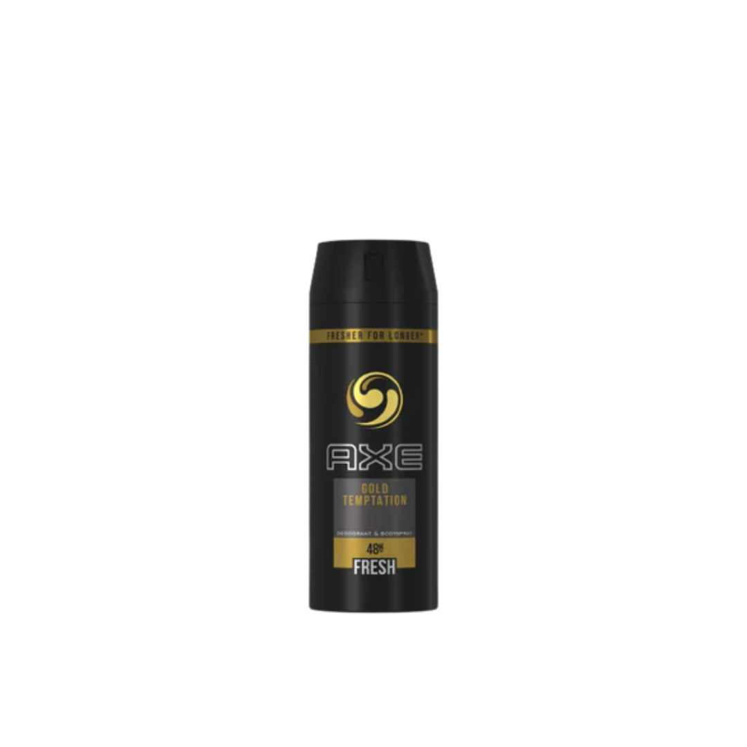 Axe Body Spray Gold Temptation Rock For Men 150ml - Medaid International