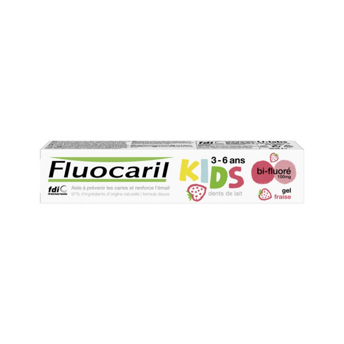 Fluocaril - Kids Bi-Fluorinated Strawberry Toothpaste 3-6 Years Old 50ml - Medaid International