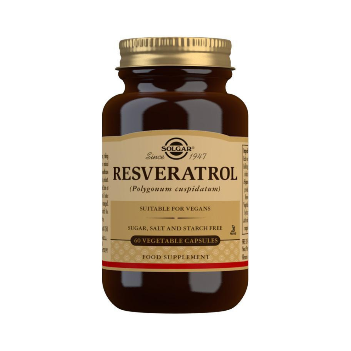 Solgar - Resveratrol 100mg 60 Capsules - Medaid International