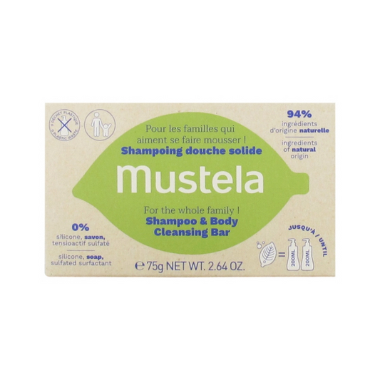 Mustela - Shampoo & Body Cleansing Bar 75g - Medaid International