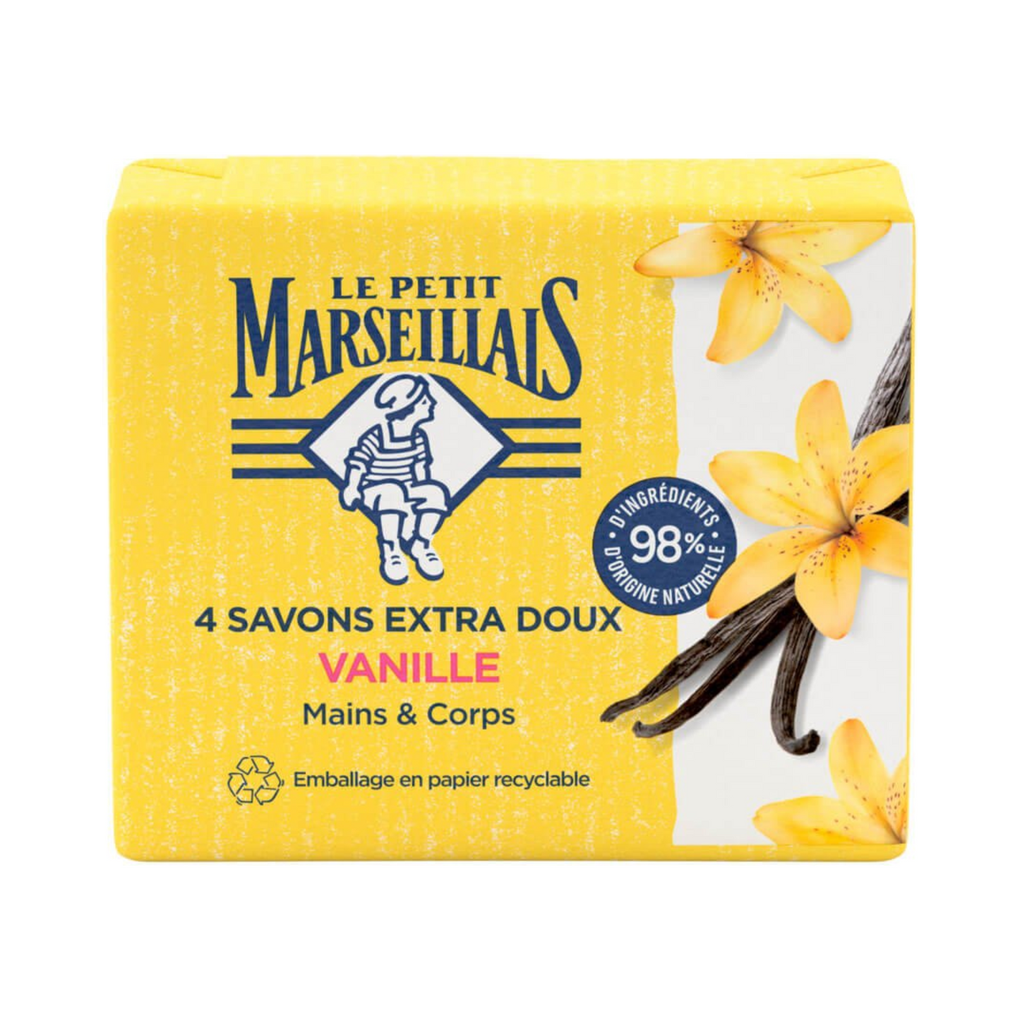 Le Petit Marseillais - Extra Gentle Vanilla Soap 4x100g - Medaid International
