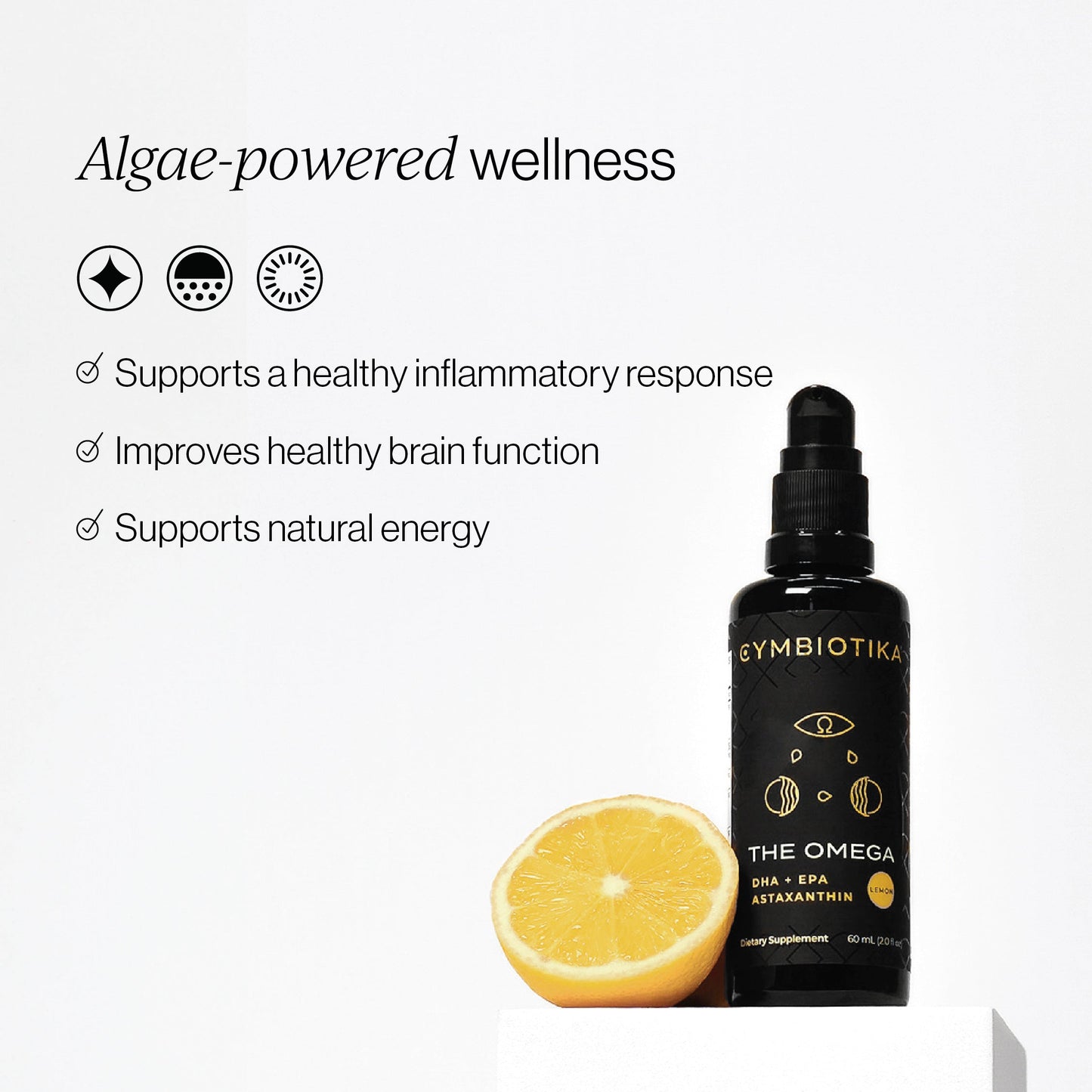 Vegan Omega 3 DHA/EPA & Astaxanthin | CYMBIOTIKA - Medaid International
