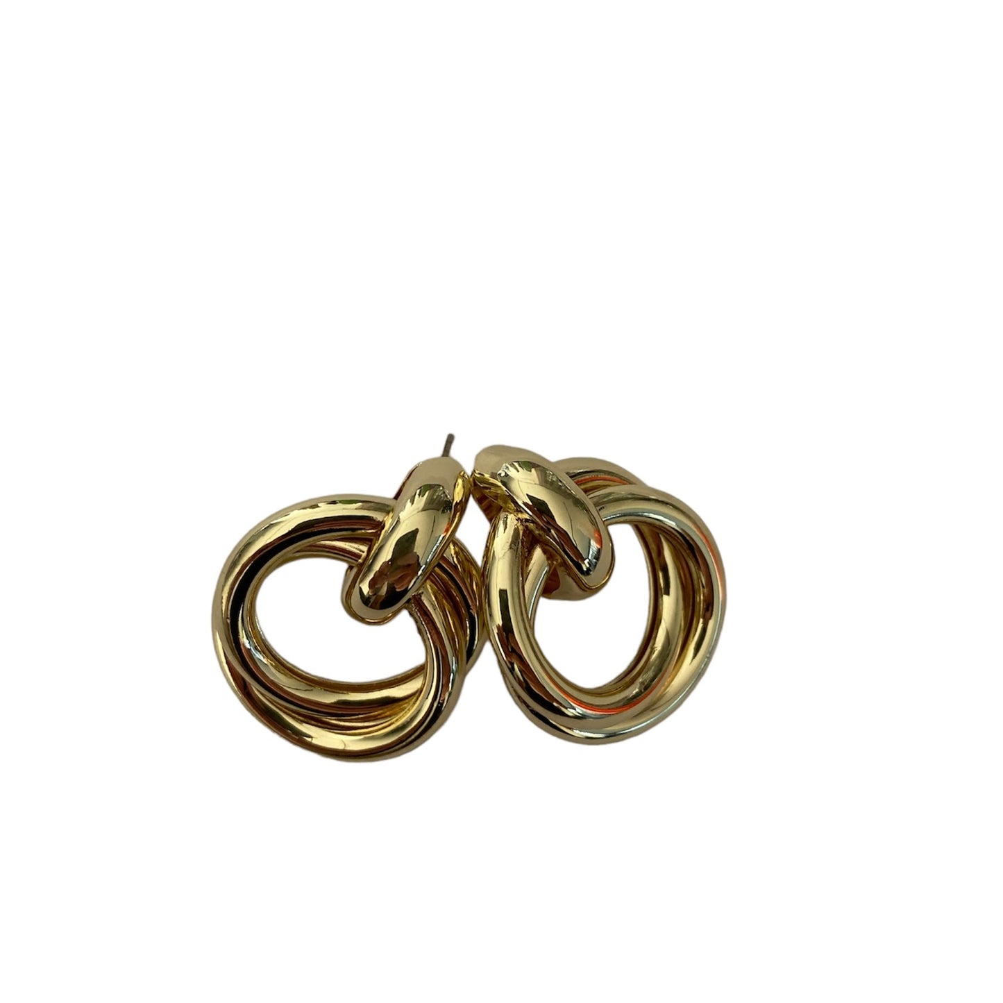 Golden spirals earrings accessory #4027 - Medaid International