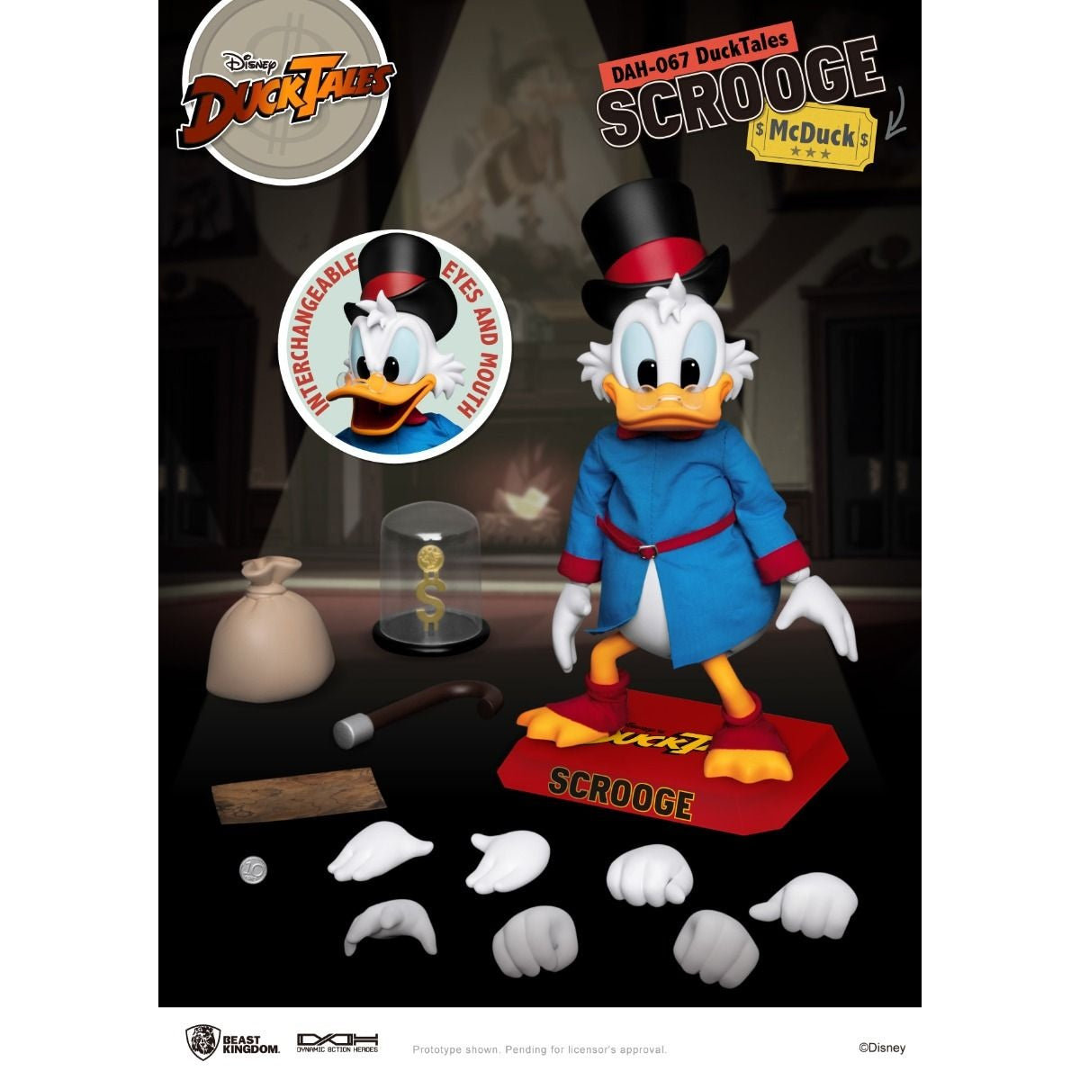 DuckTales Scrooge McDuck Action Figure By Beast Kingdom (DAH-067) - Medaid International