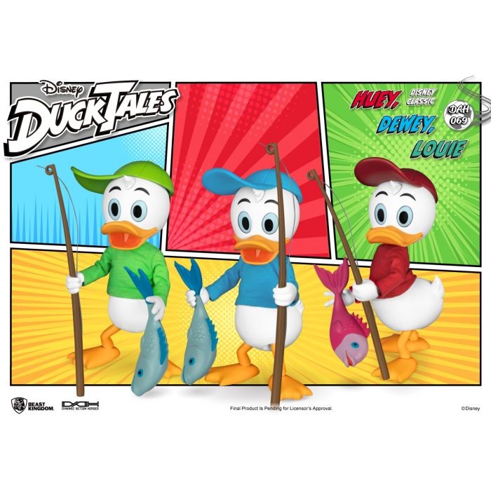 Ducktales Huey Dewey Louie Action Figure By Beast Kingdom (DAH-069) - Medaid International