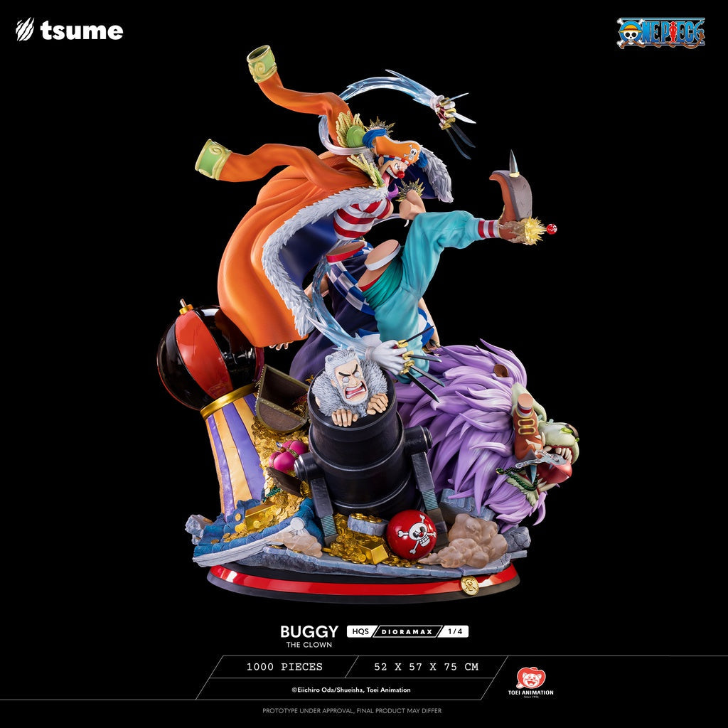 One Piece BUGGY THE CLOWN HQS DIORAMAX 1/4 By Tsume Art - Medaid International