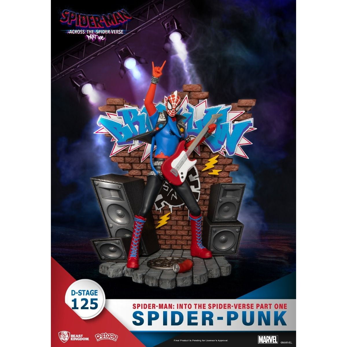 DS-125 Spider-Man: Across the Spider-Verse Part One-Spider-Punk Diorama Stage By Beast Kingdom - Medaid International