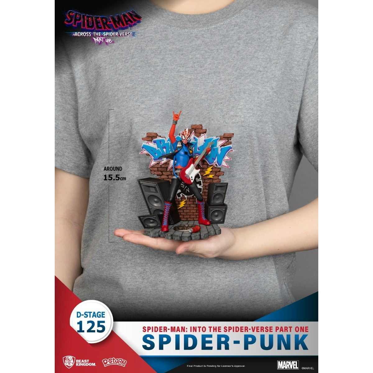 DS-125 Spider-Man: Across the Spider-Verse Part One-Spider-Punk Diorama Stage By Beast Kingdom - Medaid International