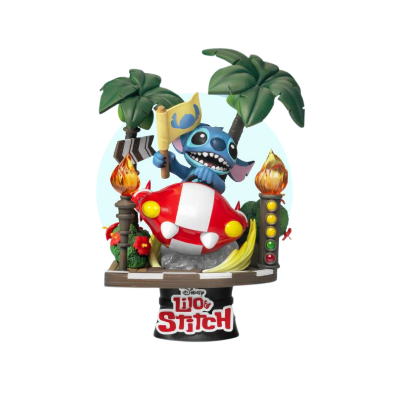 Stitch Racing Car DS-108 RE-RUN Diorama Stage By Beast Kingdom - Medaid International
