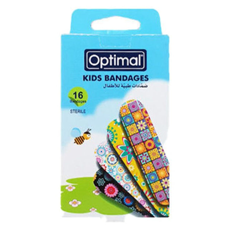 Bandaids Kids Flowers Multi Color Bandages Optimal - Medaid International