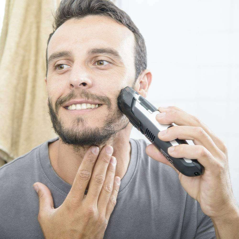 Beard Trimmer with Vacuum Black - Medaid International