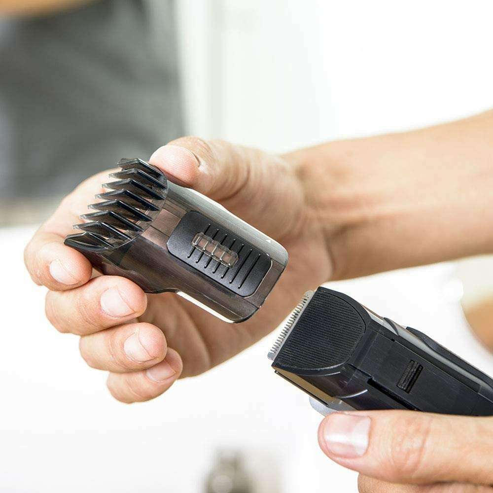Beard Trimmer with Vacuum Black - Medaid International