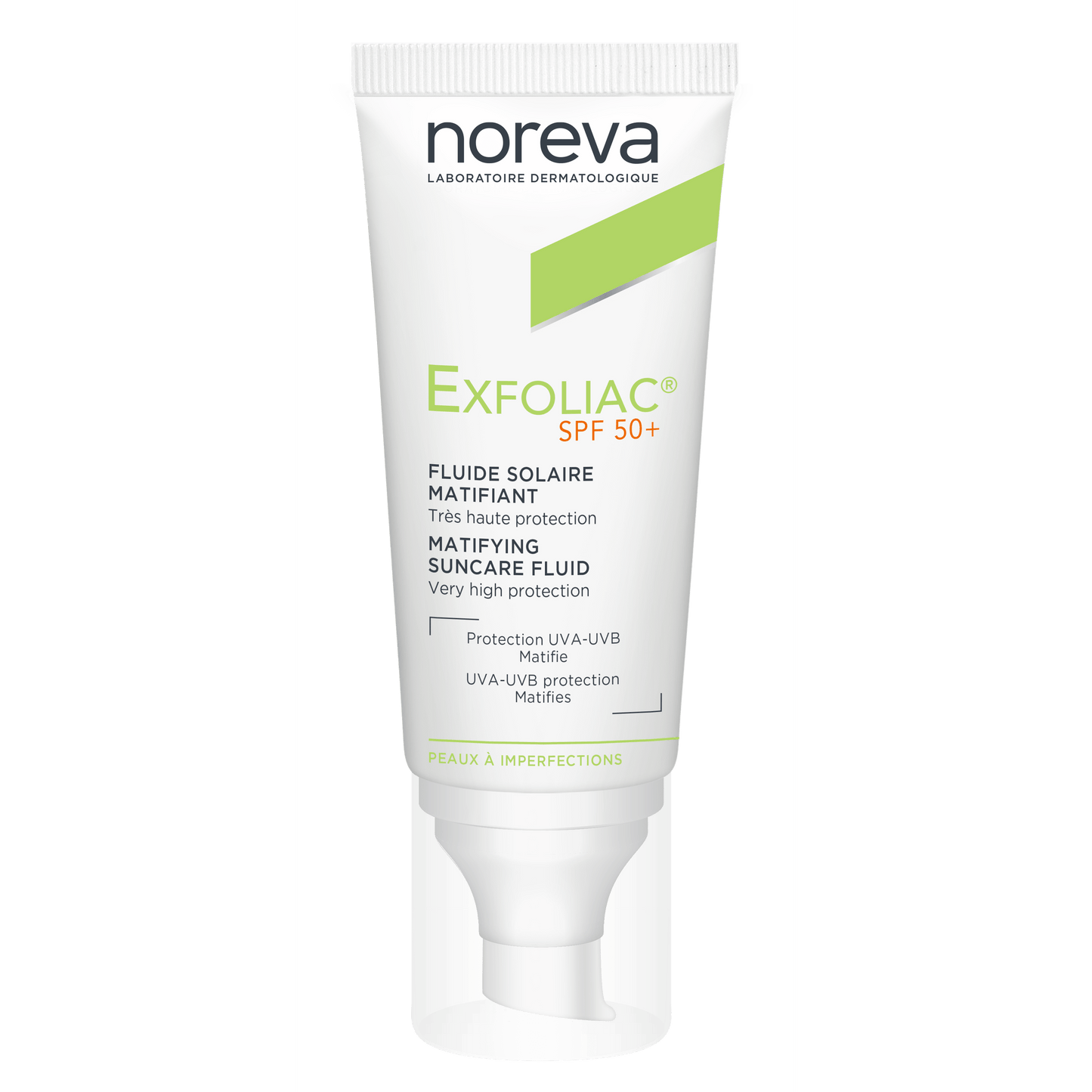 Noreva Exfoliac Mattifying Fluid Sunscreen SPF 50 - 40 ml - Medaid
