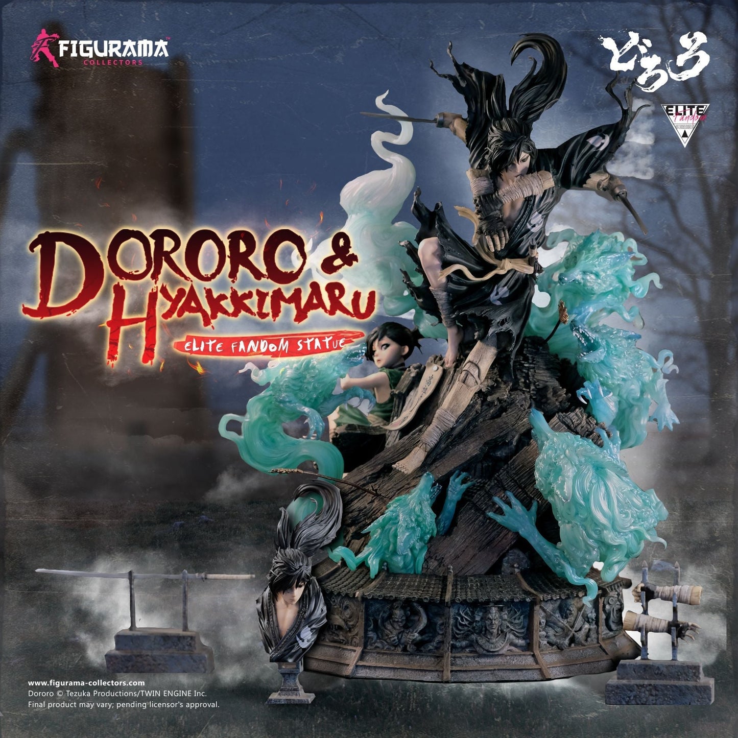 Dororo & Hyakkimaru Elite Fandom Statue By Figurama - Medaid International