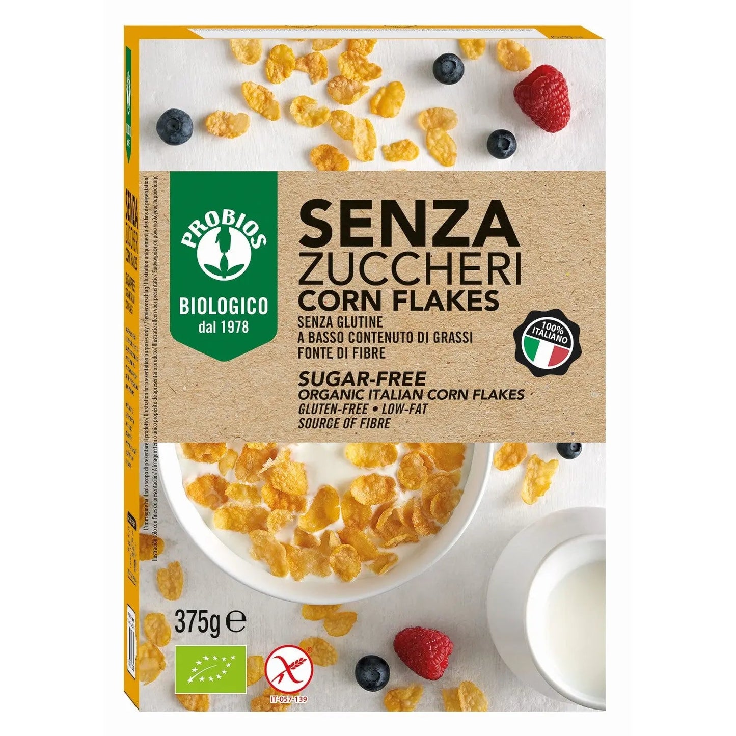 Organic Sugar Free Gluten Free Corn Flakes - Medaid International