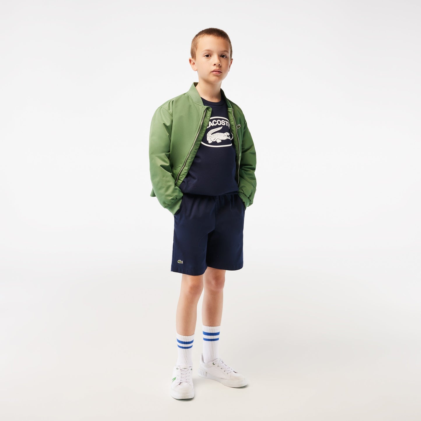 Boy’s Lacoste Lightweight Cotton Gabardine Bermuda Shorts - FJ5242 - Medaid International