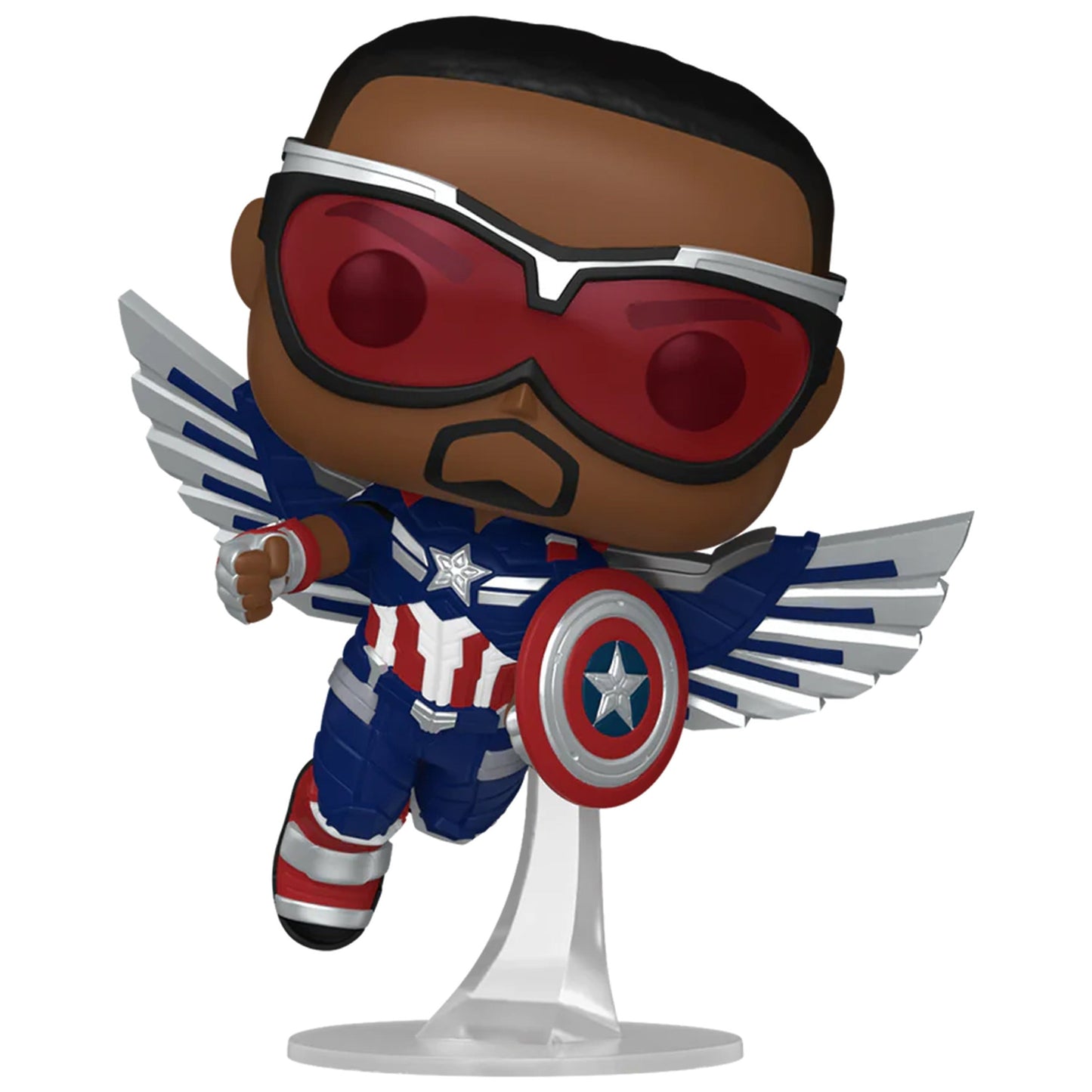 Funko Pop! Marvel: Captain America Brave New World - Captain America (Flying)(Exc) - Medaid International