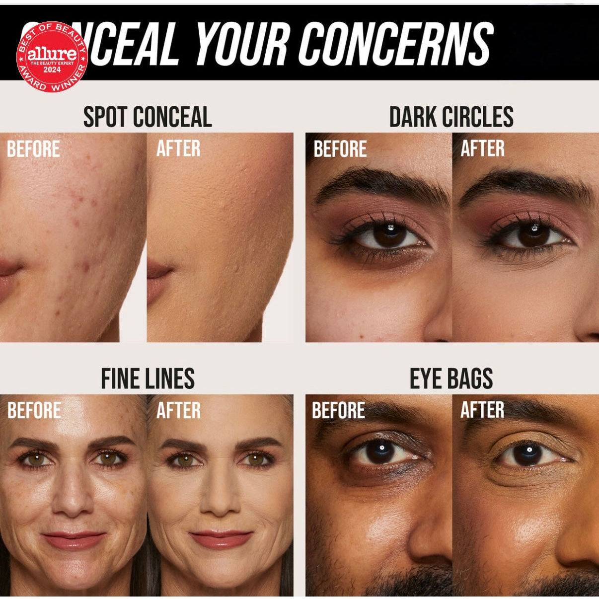 Huda Beauty #FauxFilter Luminous Matte Concealer (Yogurt Drops) - Medaid