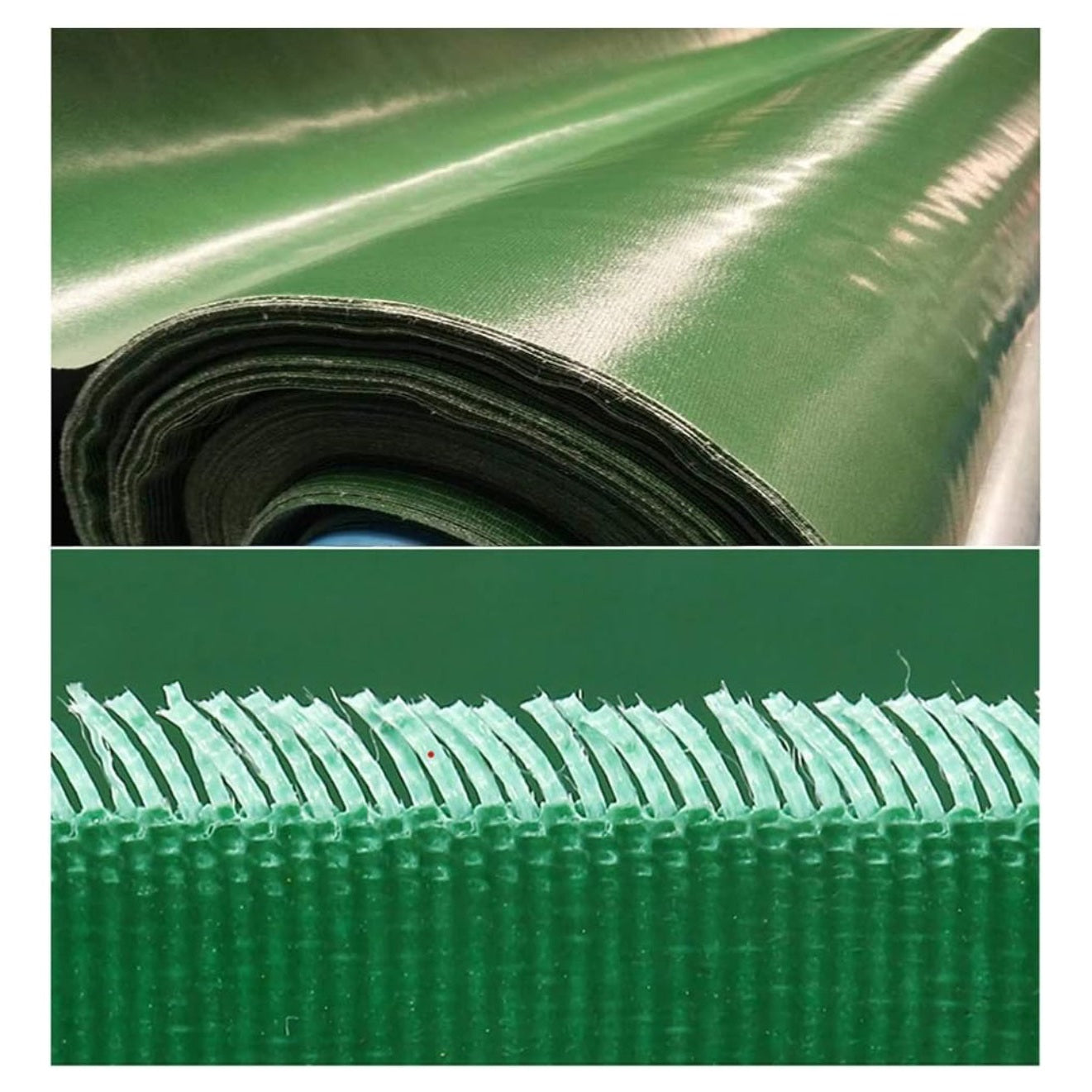 LSXIAO Waterproof Tarpaulin Fireproof Cloth Insulation Silicone Fiberglass Soft Connection Grommet with Free Rope Outdoor Camping Tent, 14 Sizes (Color : Green, Size : 3x3m) - Medaid International