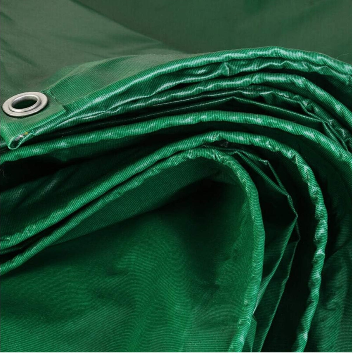 LSXIAO Waterproof Tarpaulin Fireproof Cloth Insulation Silicone Fiberglass Soft Connection Grommet with Free Rope Outdoor Camping Tent, 14 Sizes (Color : Green, Size : 3x3m) - Medaid International