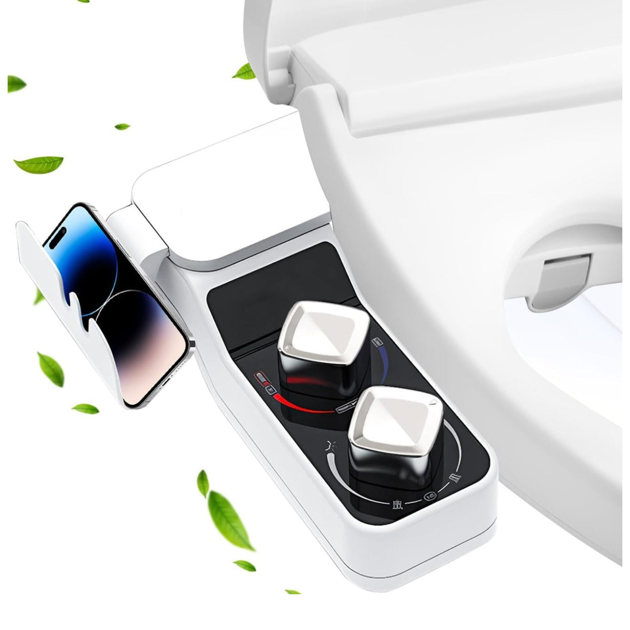 Angju Bidet Attachment for Toilet, Non-Electric Bidet Toilet Attachment, Cool & Warm Temperature Control, Self Cleaning Water Sprayer with Adjustable Water Pressure Nozzle, Frontal & Rear Wash - Medaid International