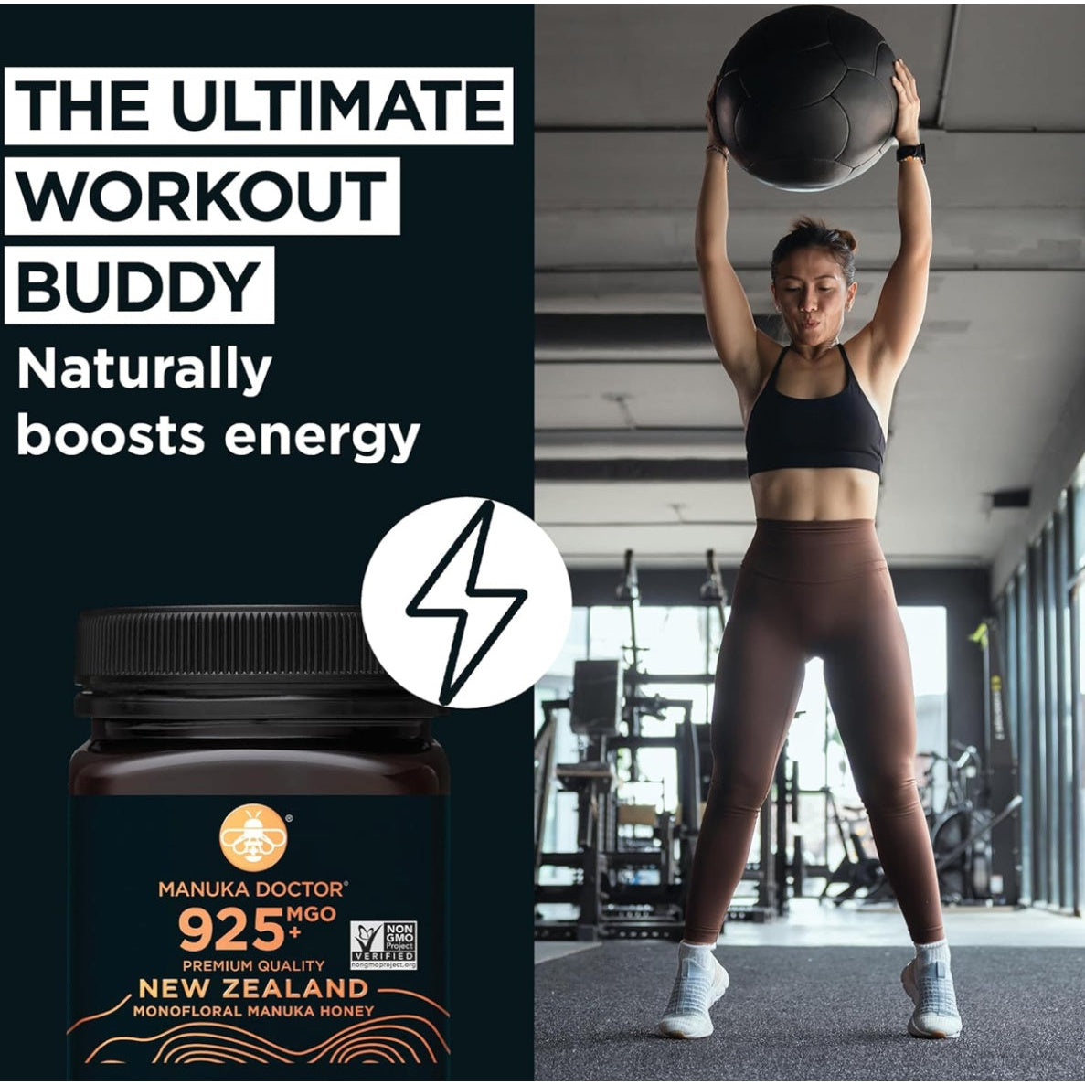 MANUKA DOCTOR - MGO 925+ Manuka Honey Monofloral, 100% Pure New Zealand Honey. Certified. Guaranteed. RAW. Non-GMO (8.75 oz) - Medaid International