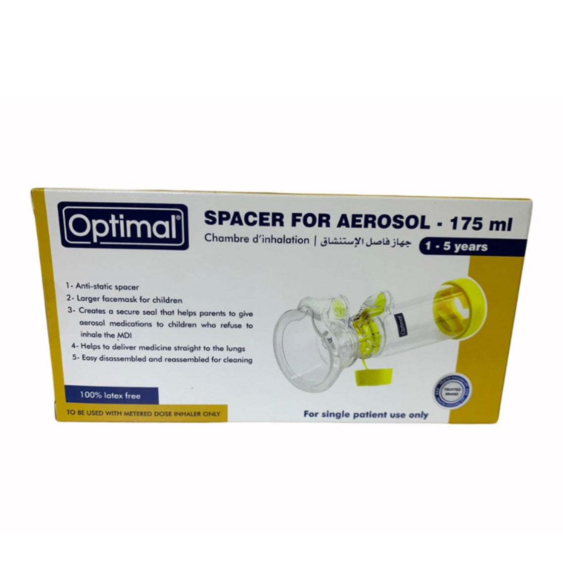 Optimal Spacer For Aerosol (1-5 Years) 1341 - Medaid International