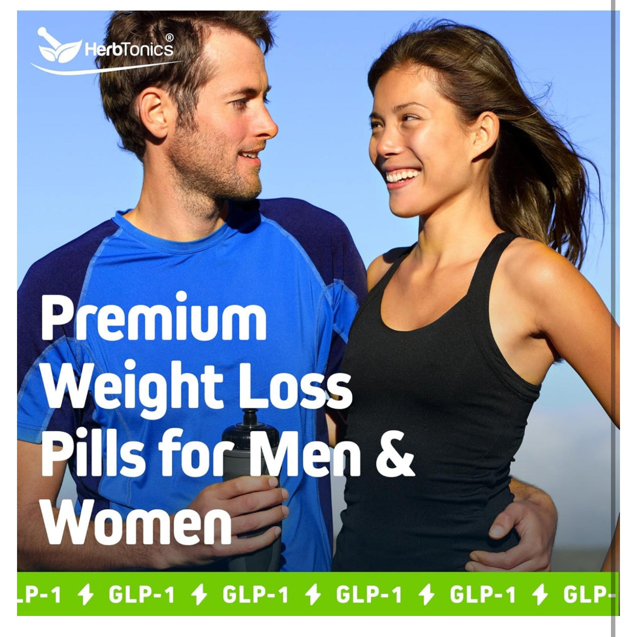 Herbtonics GLP-1 Weight Loss Supplement - Appetite Suppressant Apple Cider Vinegar Capsules - Weight Loss Pills for Women & Men - Fat Burner & Metabolism Support | 120 Keto ACV Capsules - Medaid International