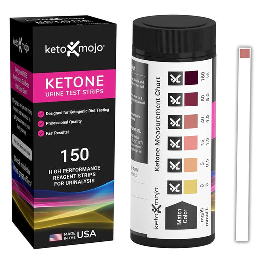150 Ketone Test Strips with Free Keto Guide eBook & Free APP. Urine Test for Ketosis on Ketogenic & Low-Carb Diets. Extra-Long Strips. - Medaid International