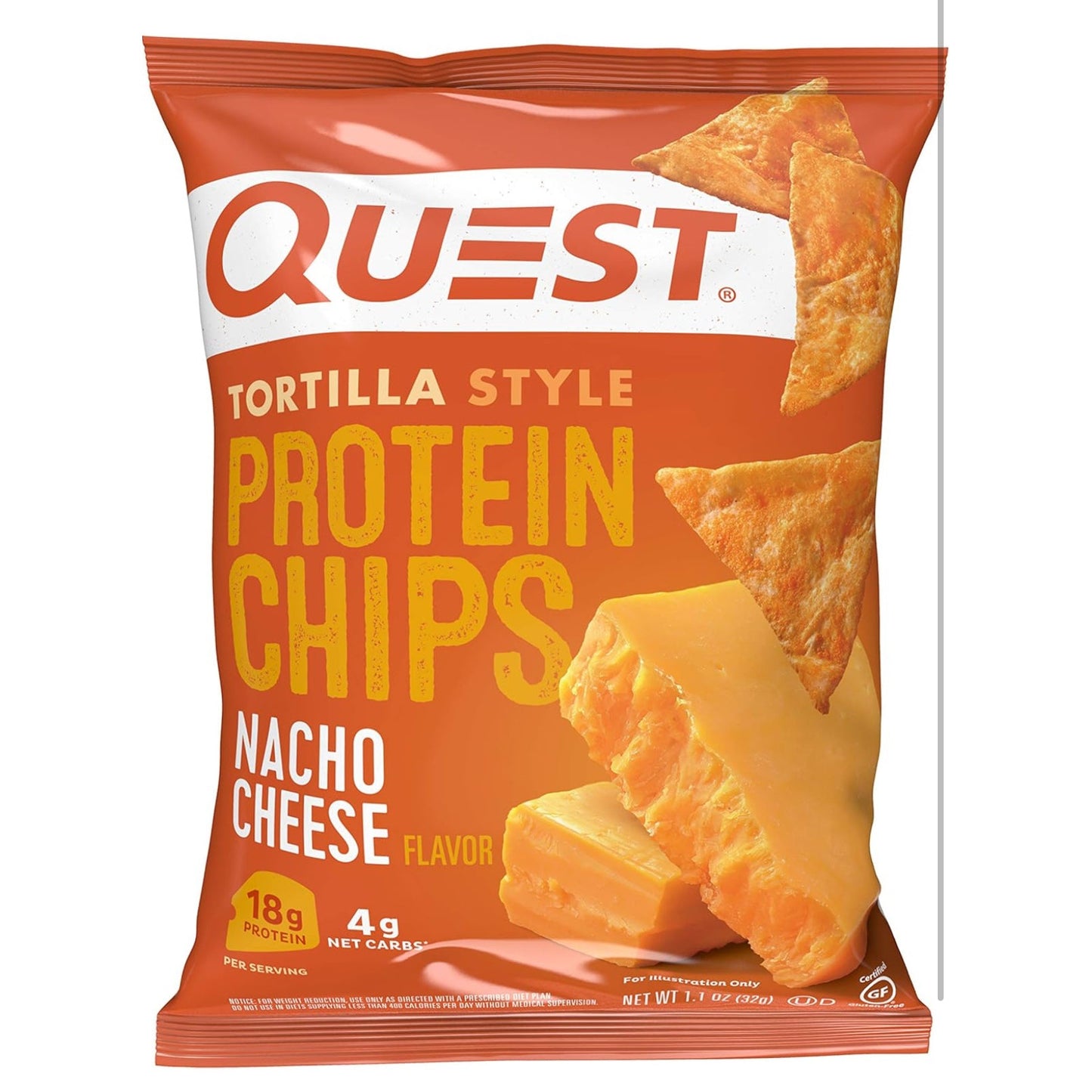 Quest Nutrition Tortilla Style Protein Chips Variety Pack, Chili Lime, Nacho Cheese, Loaded Taco, Low Carb, High Protein, Gluten Free, 1.1 oz (Pack of 12) - Medaid International