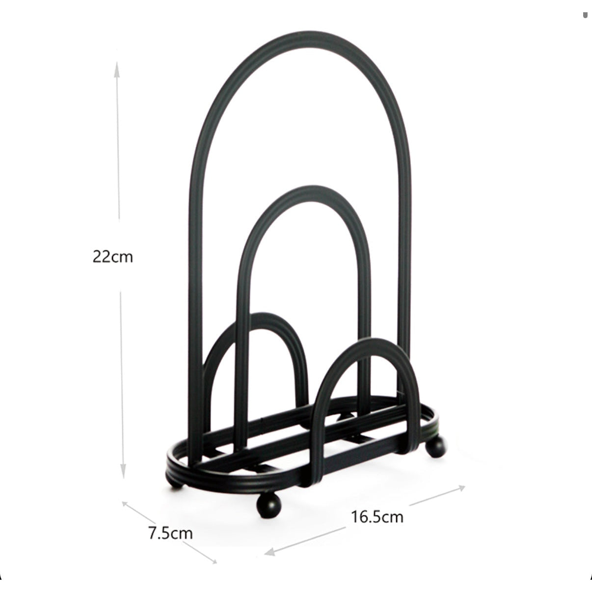 Iron Napkin Holder Freestanding Tissue Dispenser Organizer Paper Serviette Holder for Home Kitchen and Countertop Black - Medaid International