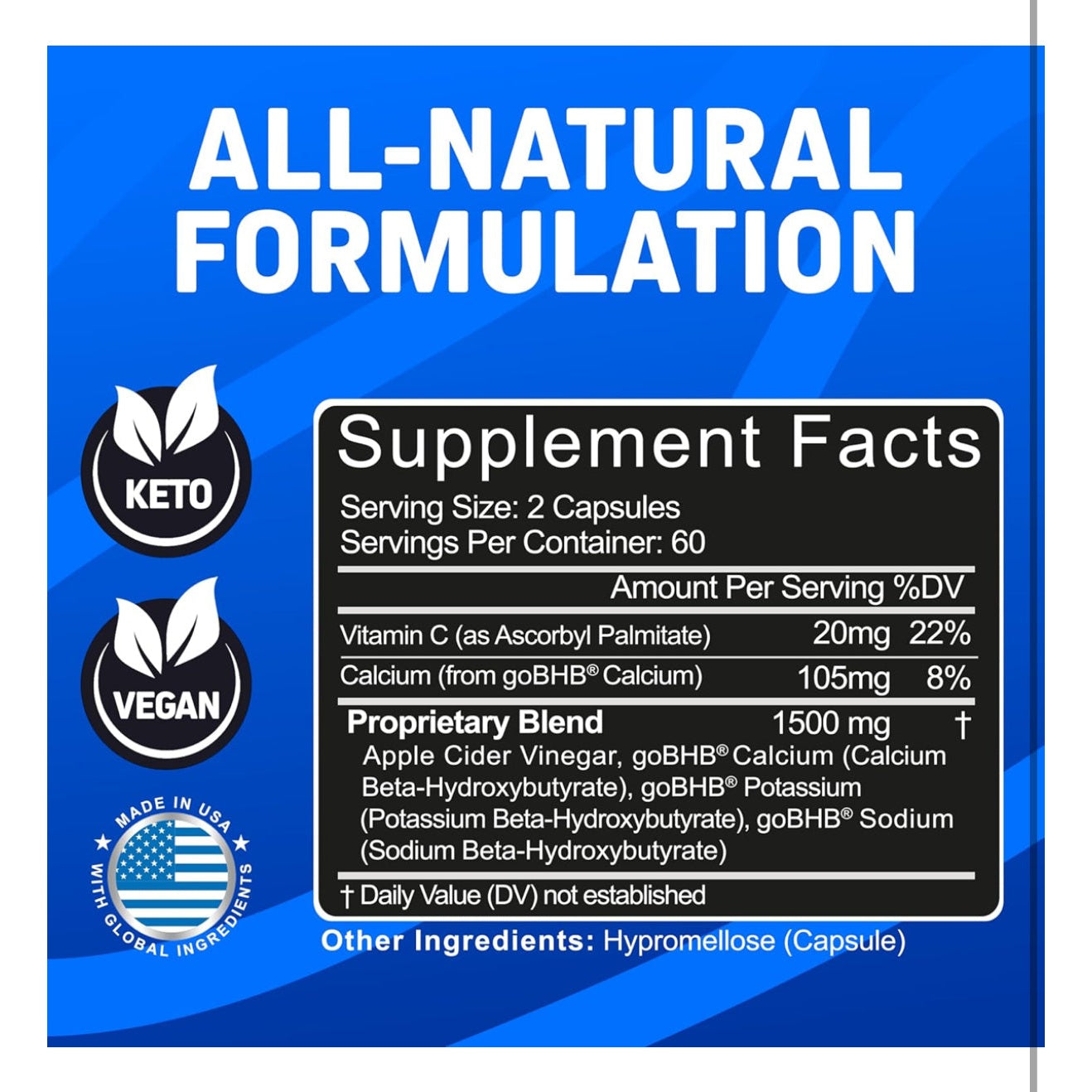 Herbtonics GLP-1 Weight Loss Supplement - Appetite Suppressant Apple Cider Vinegar Capsules - Weight Loss Pills for Women & Men - Fat Burner & Metabolism Support | 120 Keto ACV Capsules - Medaid International