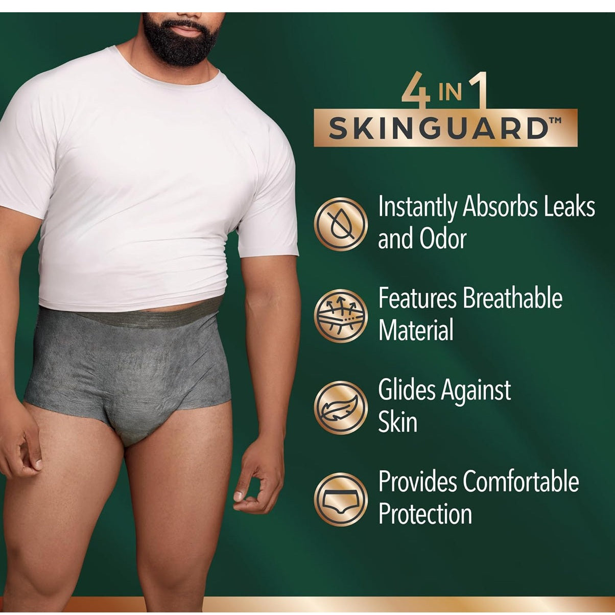 Depend Real Fit Incontinence Underwear for Men, Disposable, Maximum Absorbency, Large/Extra Large, 52 Count (2 Packs of 26), Packaging May Vary - Medaid International
