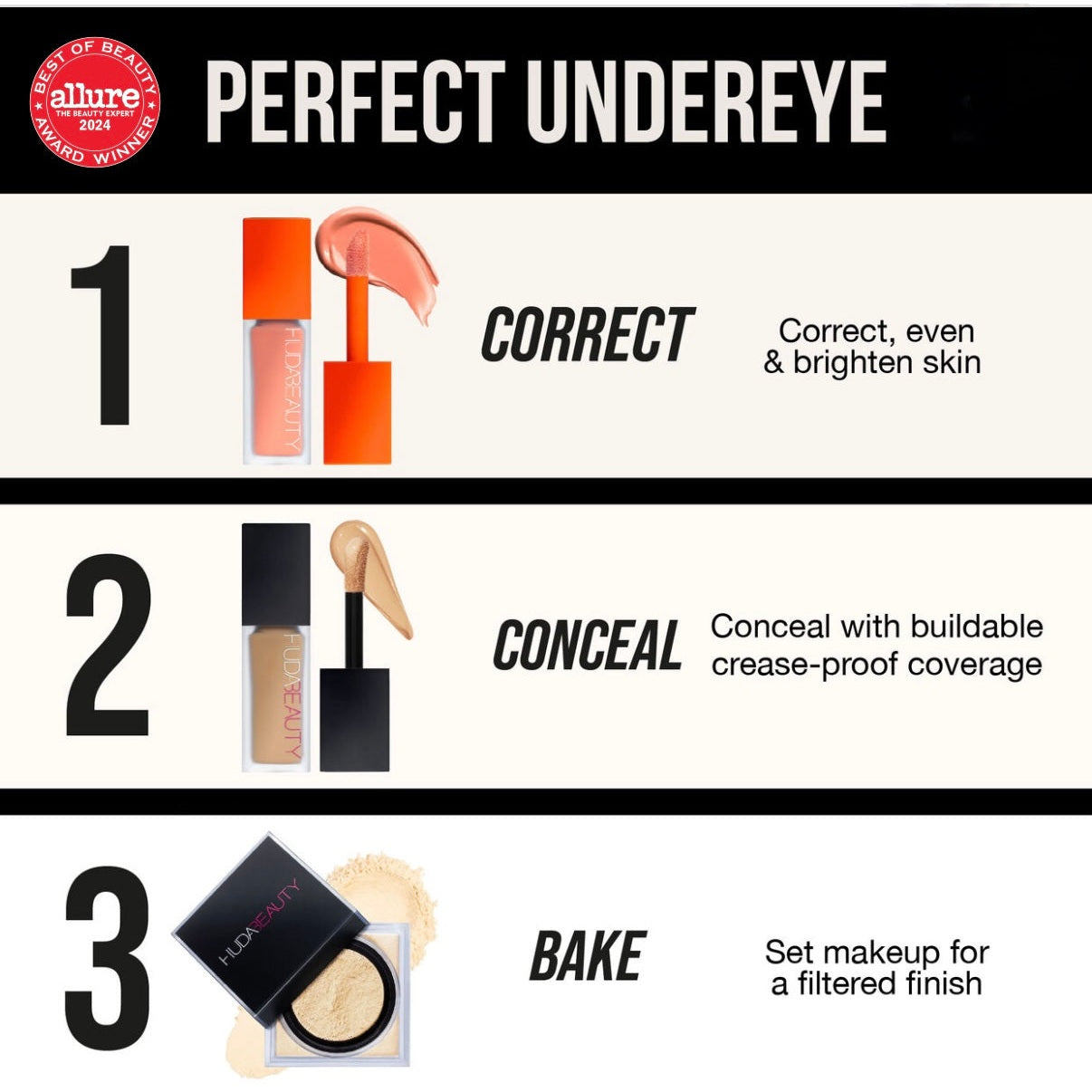 Huda Beauty #FauxFilter Luminous Matte Concealer (Yogurt Drops) - Medaid