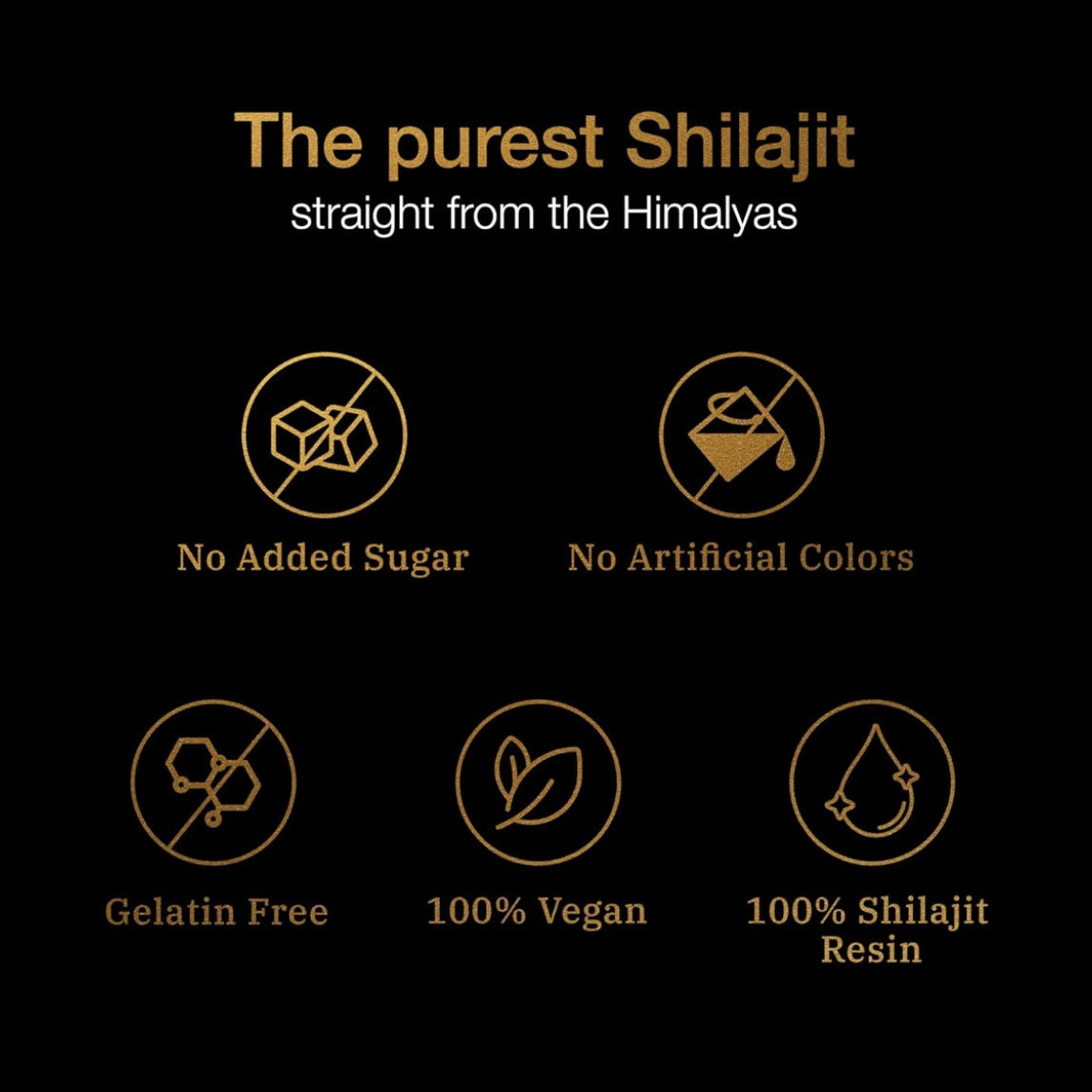 Be Bodywise Pure Himalayan Shilajit Gummies Gold I No Added Sugar I Ashwagandha - Medaid International