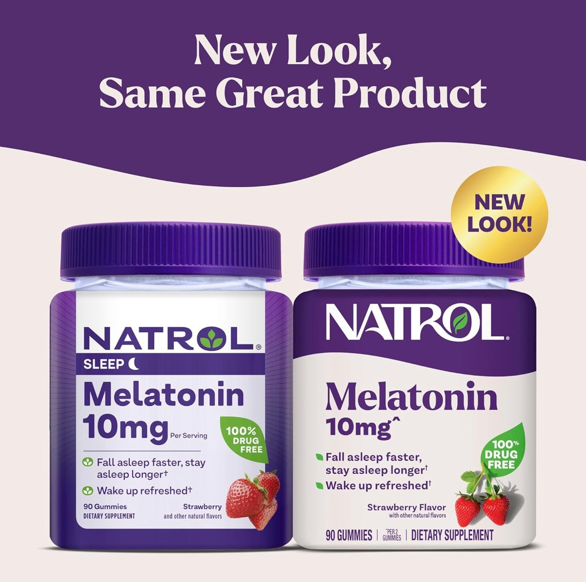 Natrol 10 mg Melatonin Gummies, Sleep Support for Adults, Melatonin Supplements for Sleeping, 90 Strawberry-Flavored Gummies, 45 Day Supply - Medaid International