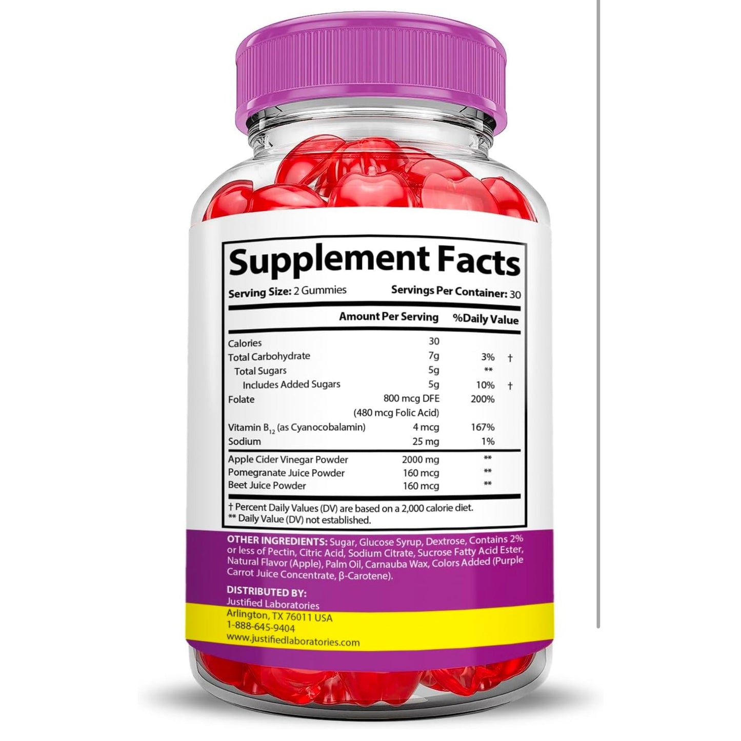 Fast Active Keto ACV Gummies Extreme 2000MG Fastactive Keto Gummies Apple Cider Vinegar Formulated with Pomegranate Beet Juice Powder B12 Vegan Non GMO 60 Gummys - Medaid International