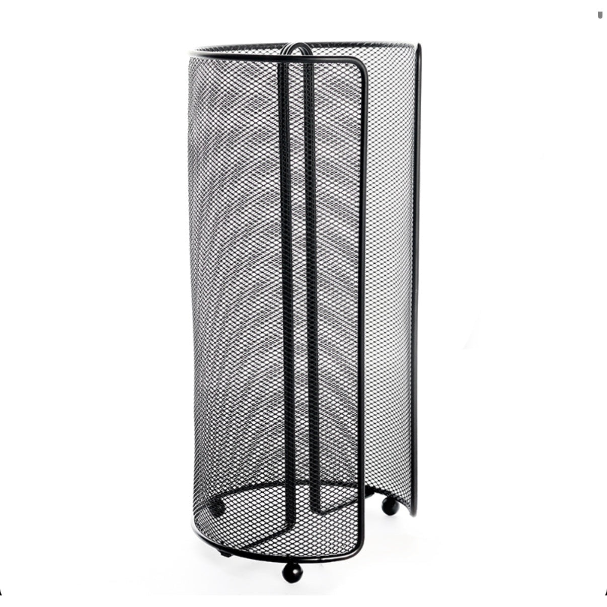 35 CM Freestanding Paper Towel Holder Non Slip Standing Paper Roll Holder for Bathroom Kitchen Cabinet and Countertop Black - Medaid International