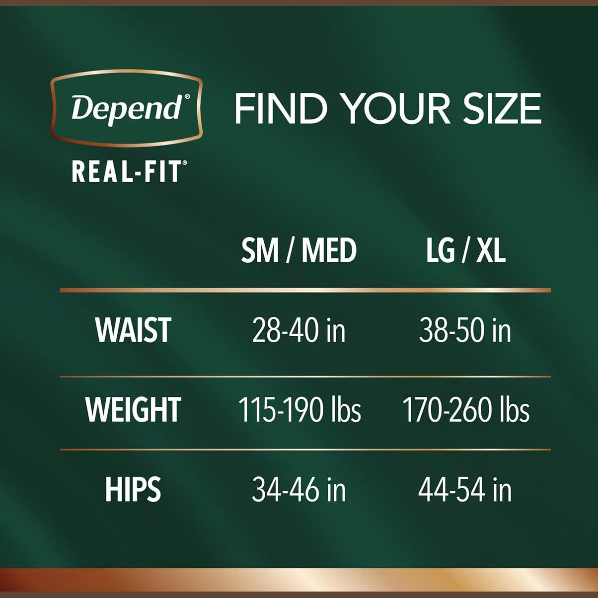 Depend Real Fit Incontinence Underwear for Men, Disposable, Maximum Absorbency, Large/Extra Large, 52 Count (2 Packs of 26), Packaging May Vary - Medaid International