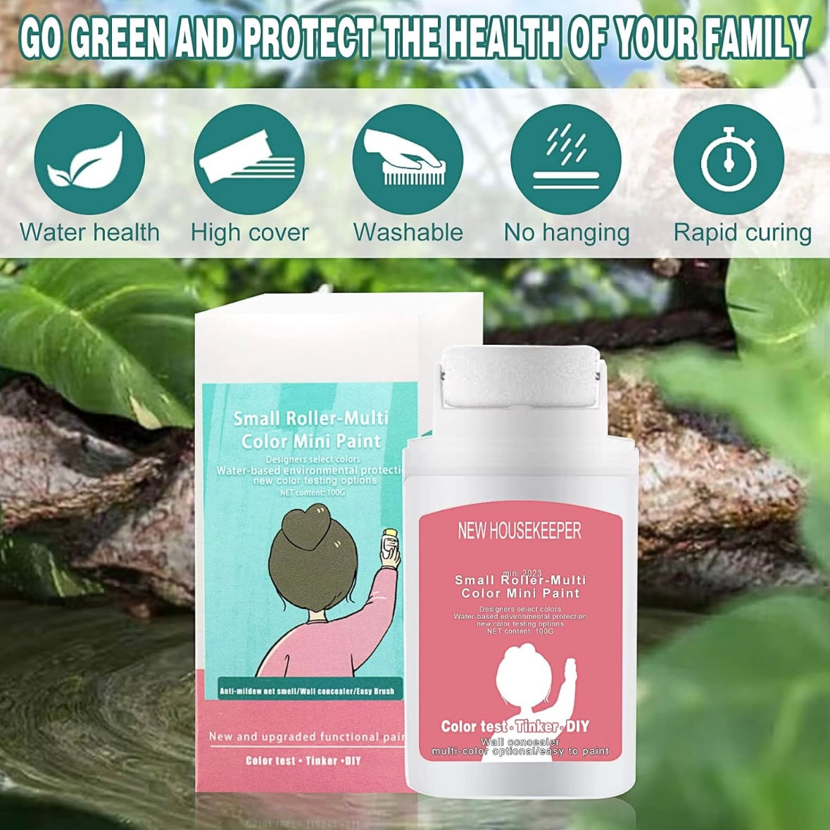 Small Rolling Brush Wall Latex Paint Wall Repair - Medaid International