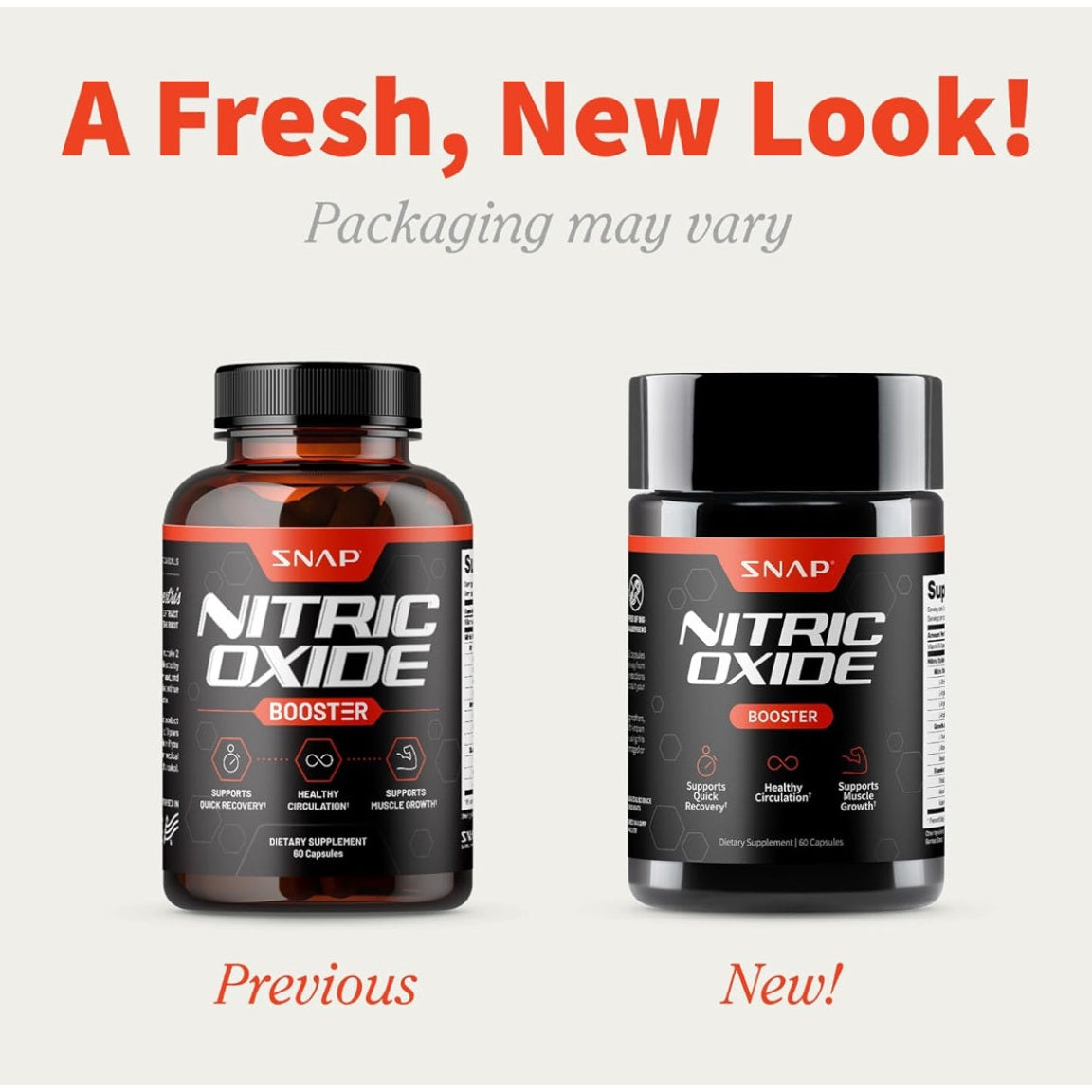 Snap Supplements Nitric Oxide Booster Supplement with L Arginine and L Citrulline Essential Amino Acids and Ginseng Root, Energy, Heart Heal - Medaid International