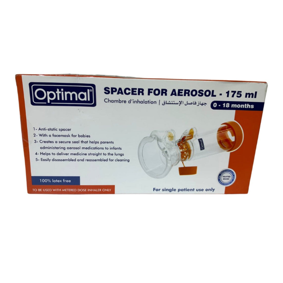 Optimal Spacer For Aerosol (0-18 Months) 1340 - Medaid International