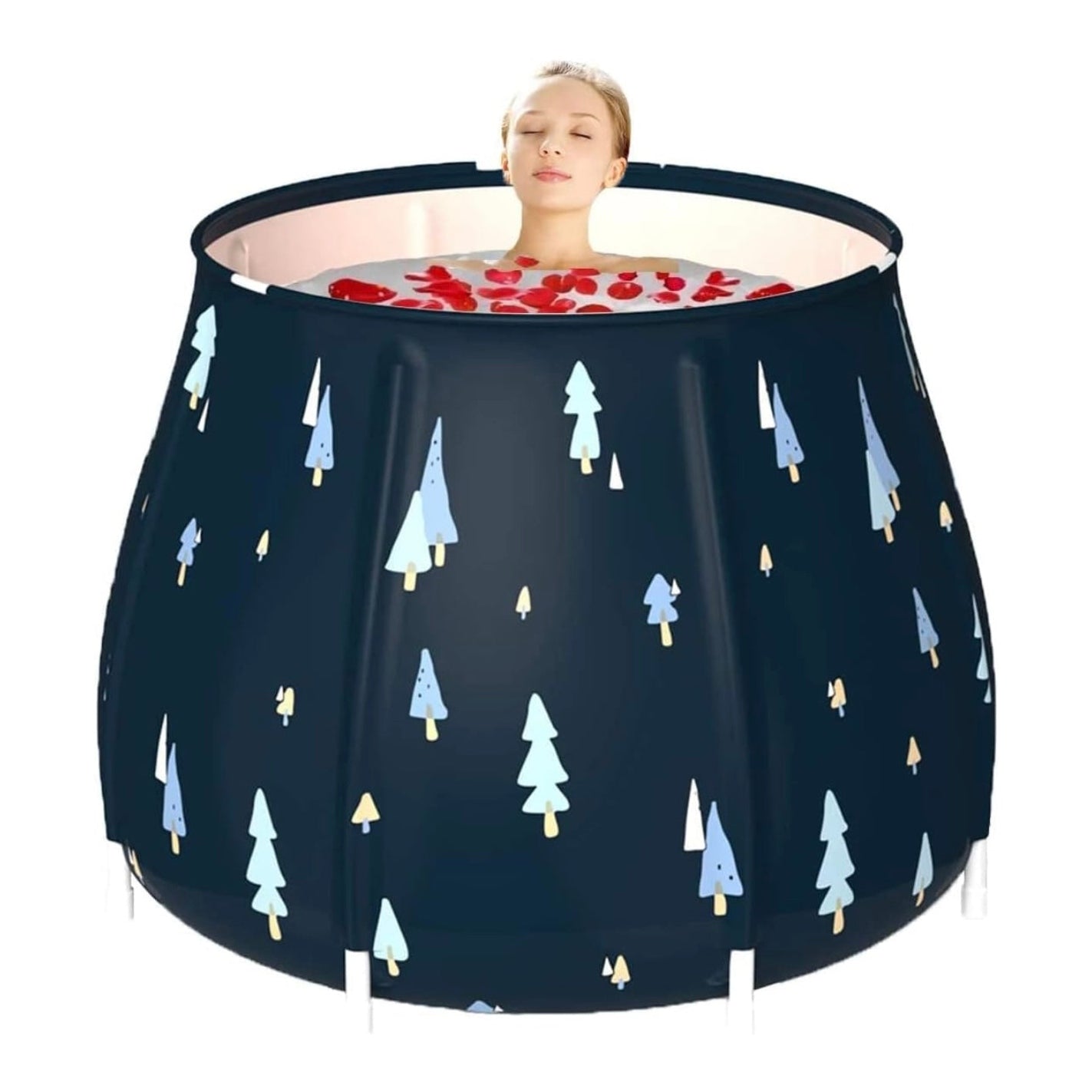 Zertylre Portable Foldable Bathtub for Adults, Soaking Tub for Shower Stall, Separate Family Bathroom SPA Hot Bath Tub, Efficient Maintenance of Temperature, Ideal for Hot bath ice bath - Medaid International