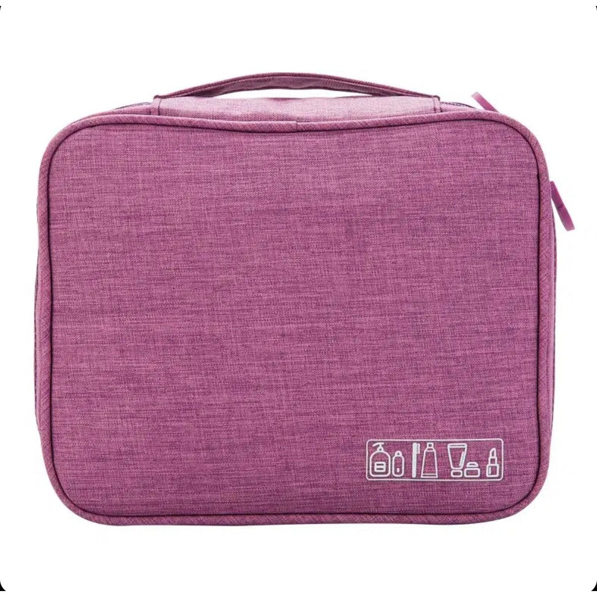 23 CM, Travel Toiletry Organizer Bag with Zipper and Comfortable Handle, Waterproof Storage Bag for Makeup, Cosmetic, Accessories - Medaid International