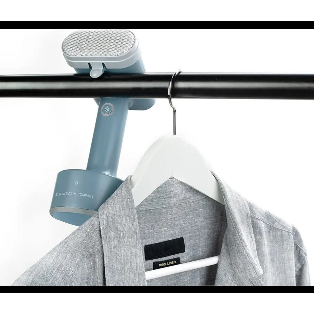 Taurus Sliding Care Compact steam iron, vertical, 1600 W, stainless steel, blue - Medaid International