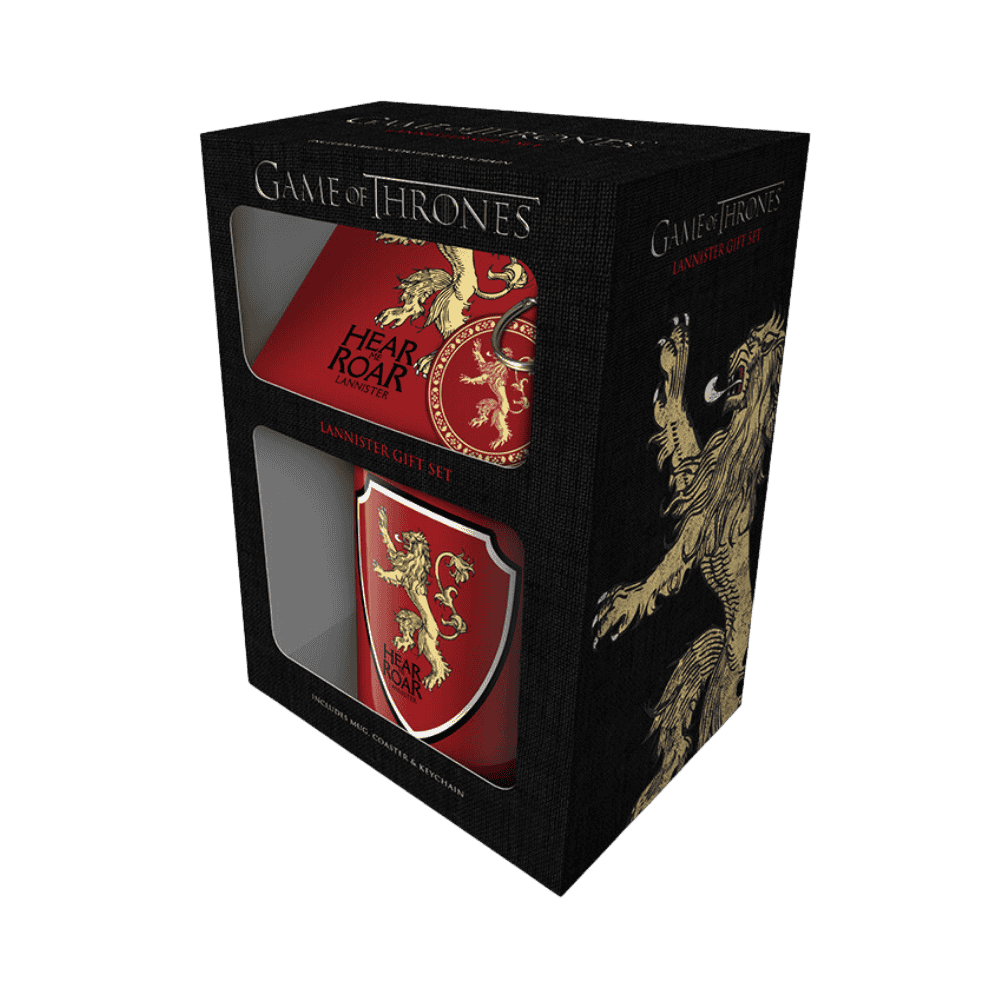 GAME OF THRONES - LANNISTER (MUG COASTER & KEYCHAIN) By Pyramid - Medaid International