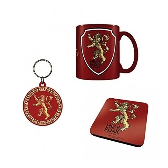 GAME OF THRONES - LANNISTER (MUG COASTER & KEYCHAIN) By Pyramid - Medaid International