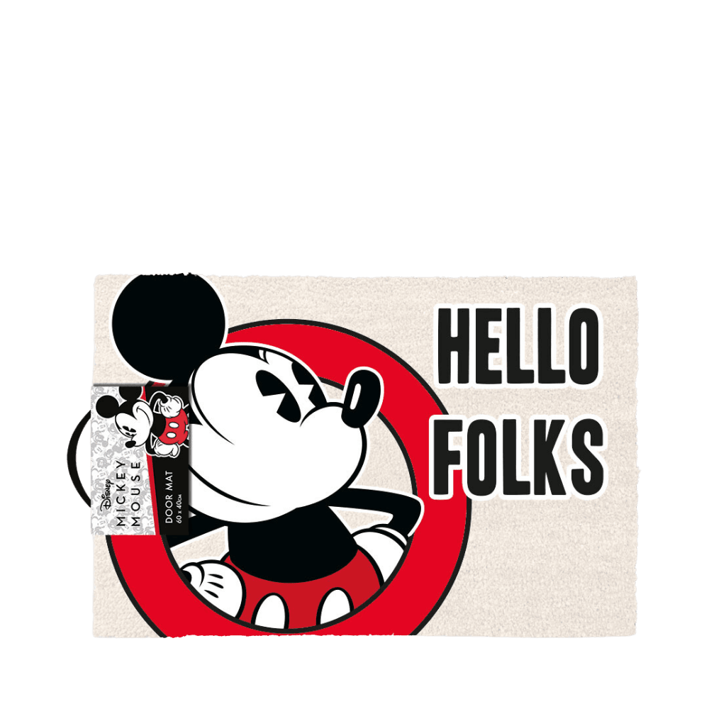 MICKEY MOUSE - HELLO FOLKS (DOORMAT) BY PYRAMID - Medaid International