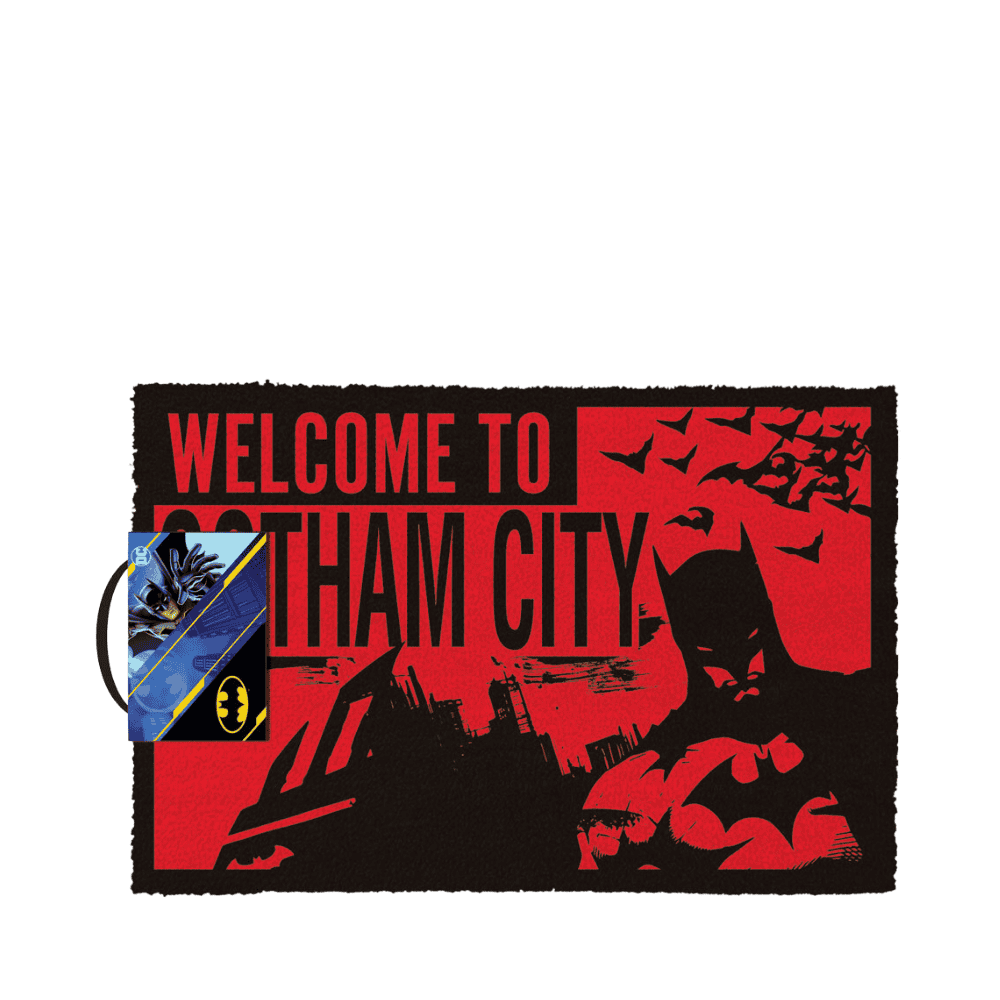 THE BATMAN (RED) - WELCOME TO GOTHAM (DOORMAT) BY PYRAMID - Medaid International