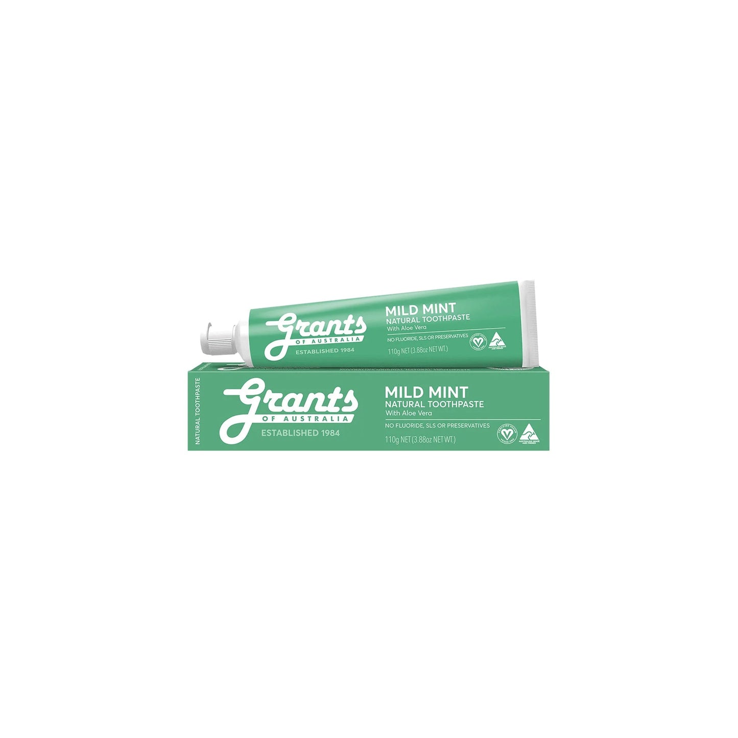 GRANTS TOOTHPASTE MILD MINT - FLUORIDE FREE - Medaid International